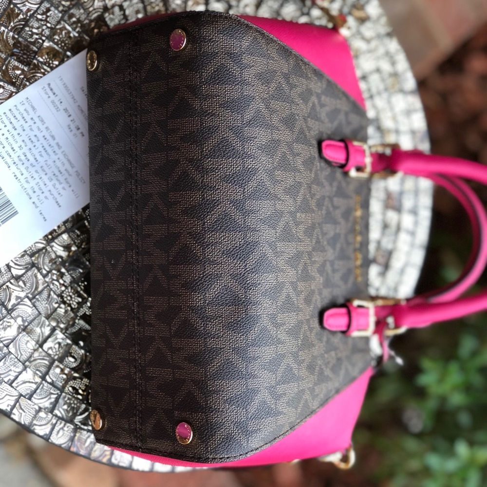 Michael kors medium Ciara crossbody bag brown/pink - Picture 7 of 8